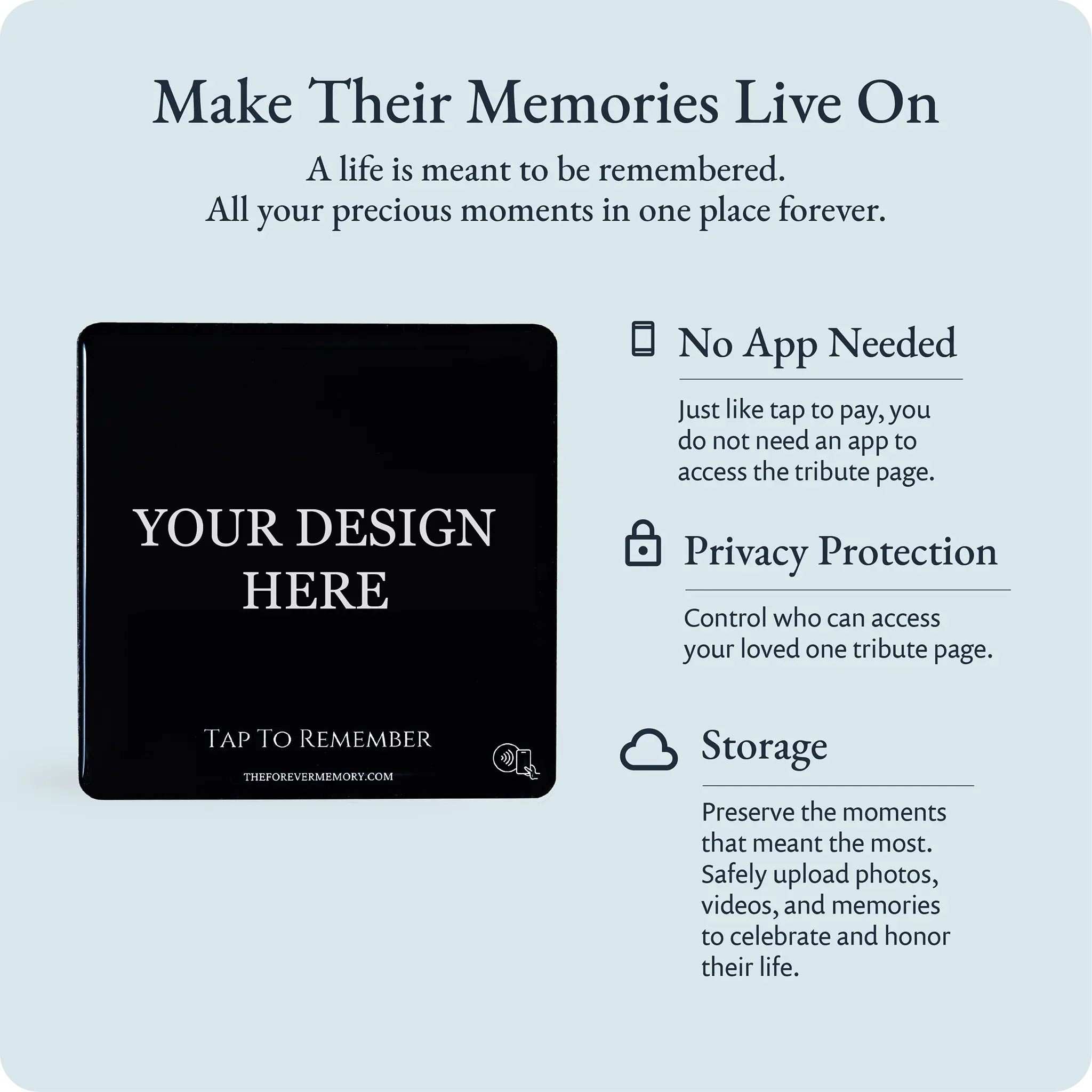Make their memories live on with the Forever Memory Custom Magnet