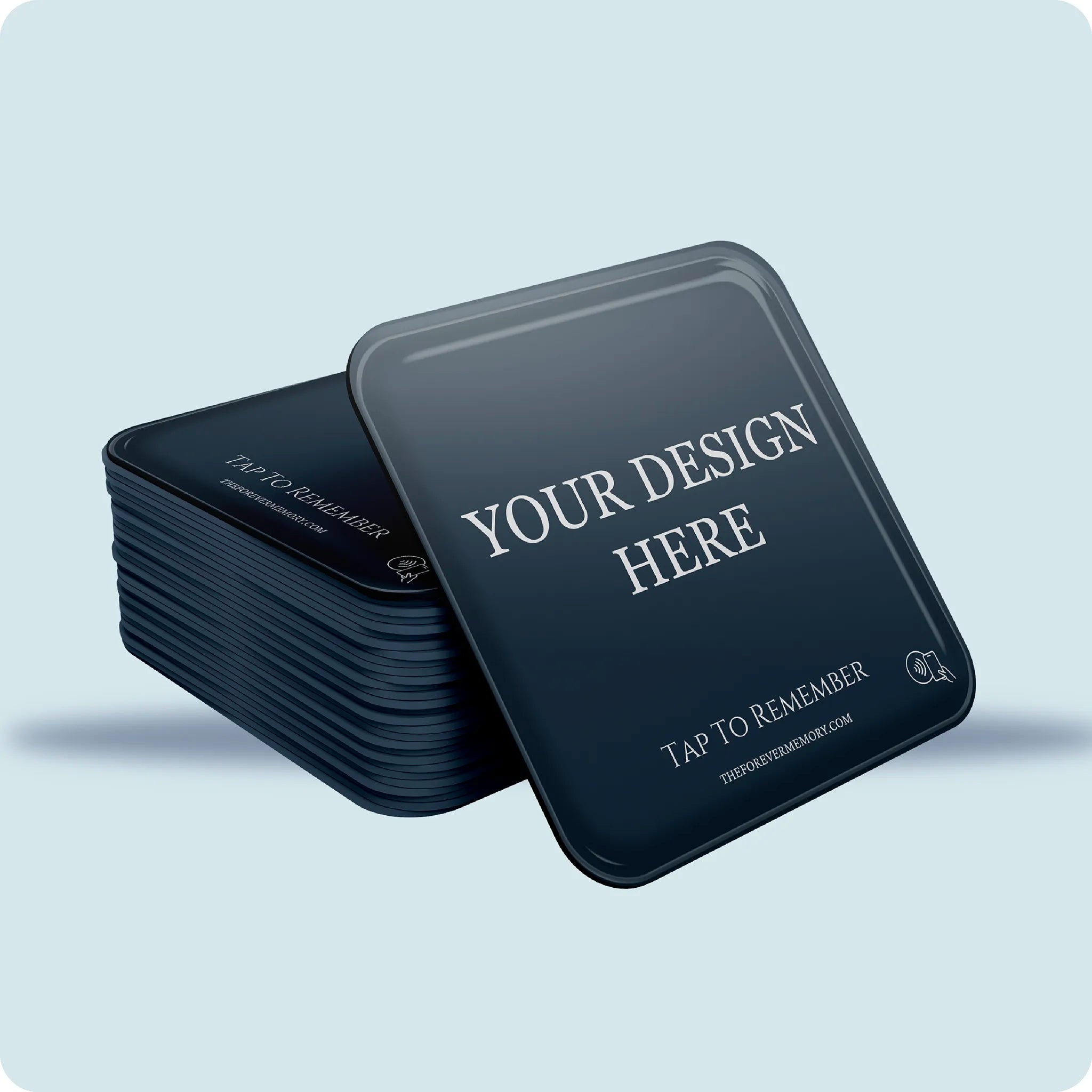 A stack of Forever Memory Custom Magnets