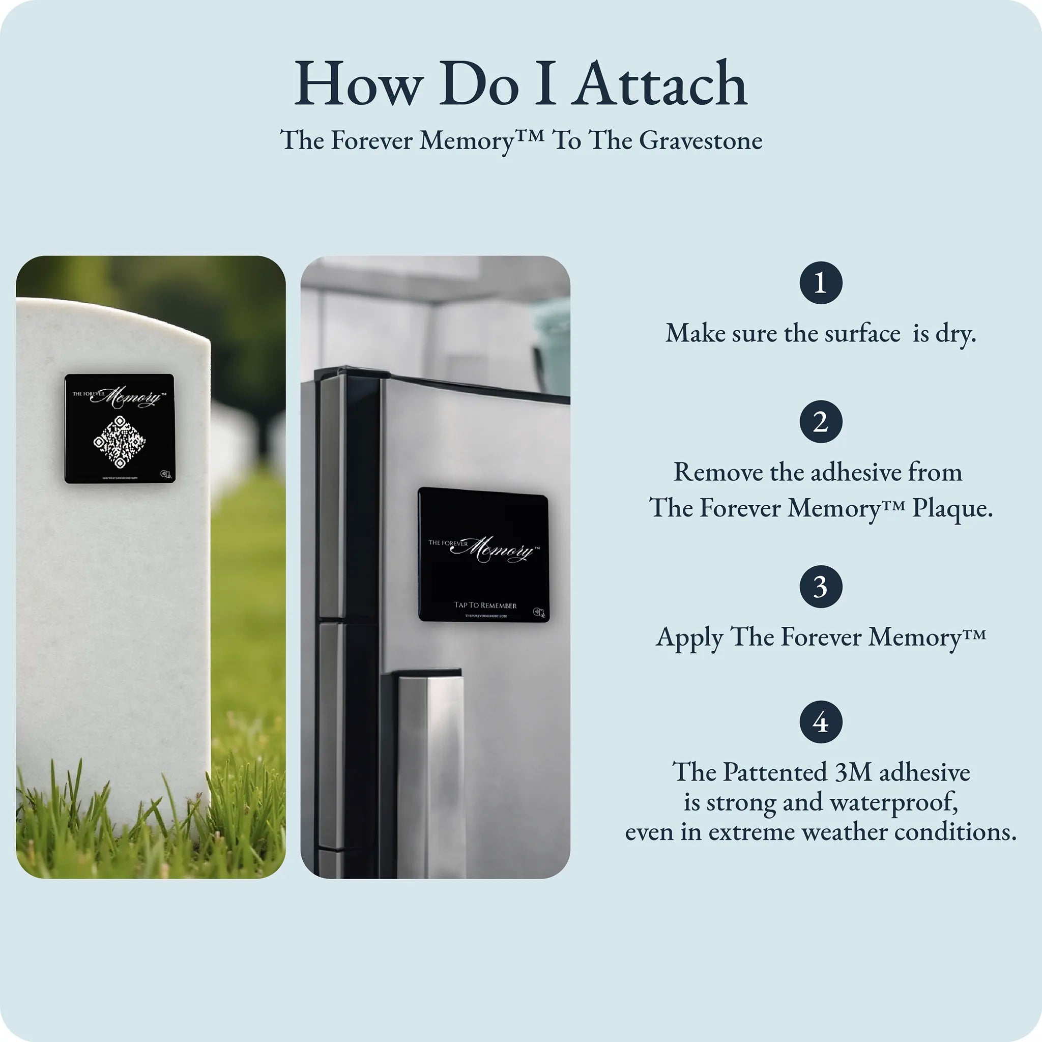 How to attach the Forever Memory Kit