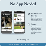 No app required and there is no monthly fee.