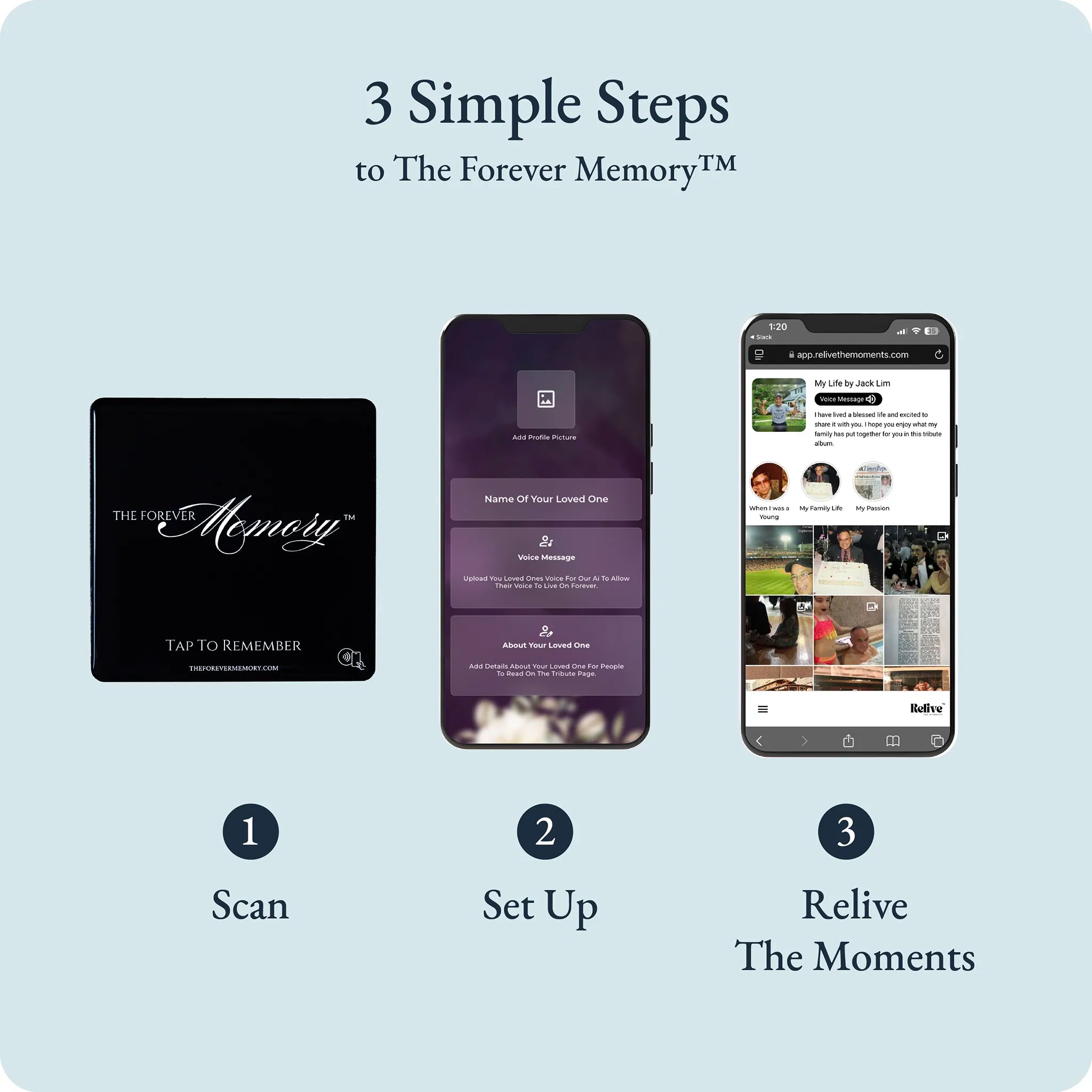 Setup Forever Memory in 3 simple steps