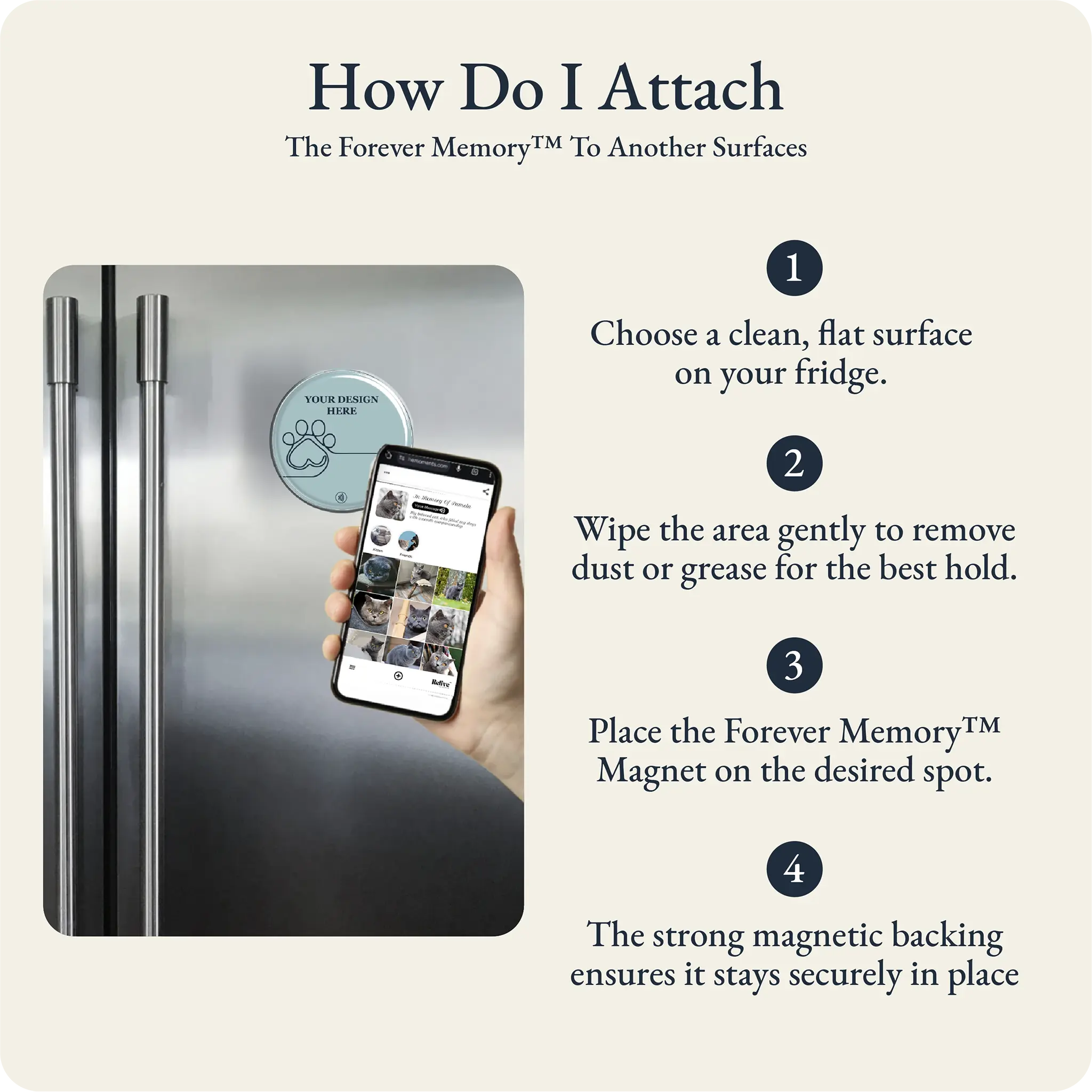 How to attach the Forever Paw Magnet