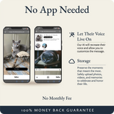 No app required and there is no monthly fee.